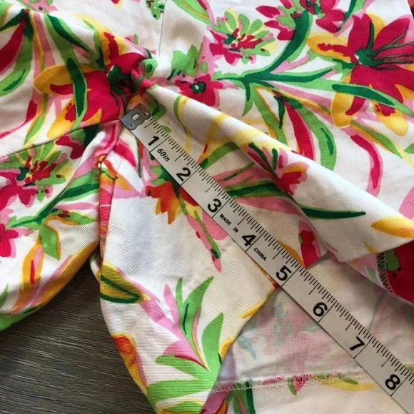 J. Crew Garden Floral Print Cotton Shorts Size 2 - Picture 6 of 10